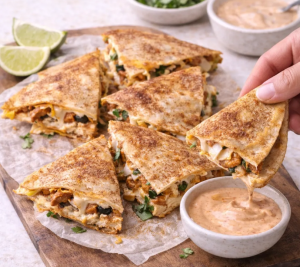 Chipotle Lime Chicken Quesadillas
