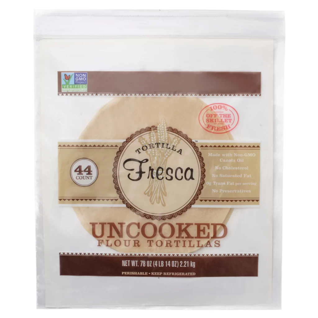 Tortilla Fresca — Non-GMO Uncooked Flour Tortillas, 44 Count