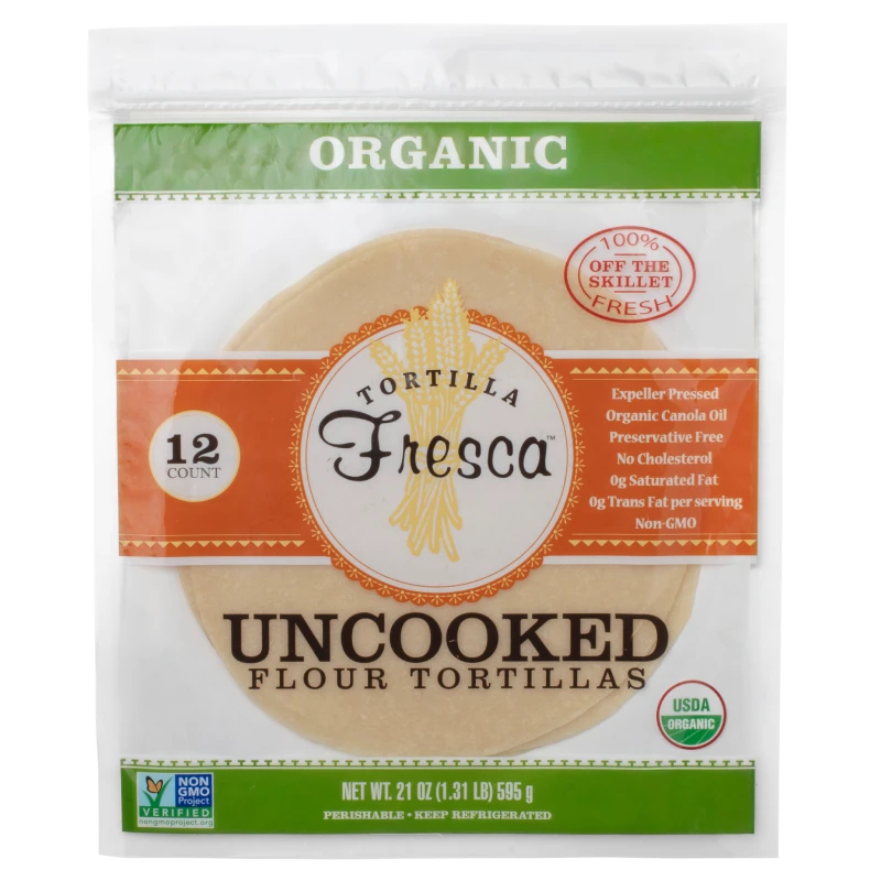Tortilla Fresca — Organic Uncooked Flour Tortillas, 12 Count